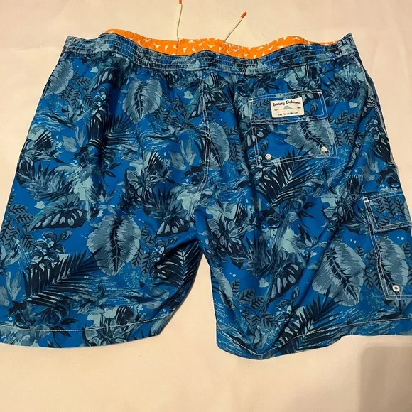 Tommy Bahama Blue Tropical Men's Board Shorts - Picture 6 of 6